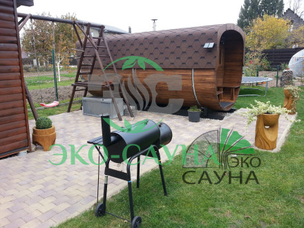 Баня квадро  (ПОЛУКРУГЛЫЙ) 6 м    
