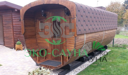 Баня квадро  (ПОЛУКРУГЛЫЙ) 6 м    
