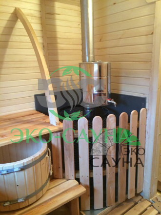 Баня квадро  (ПОЛУКРУГЛЫЙ) 6 м    