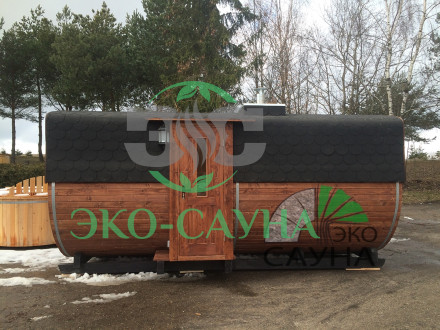 Баня квадро  (ПОЛУКРУГЛЫЙ) 6 м    