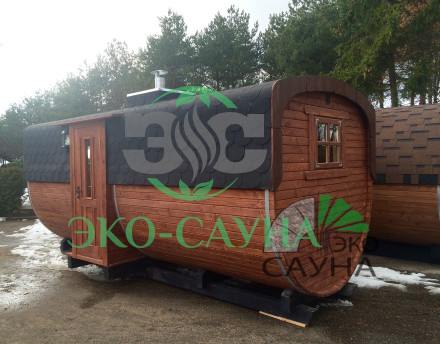 Баня квадро  (ПОЛУКРУГЛЫЙ) 6 м    