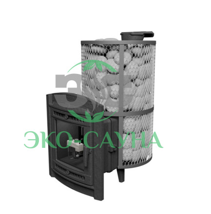 Печь банная «Атмосфера XL» сетка нержавейка с газовой горелкой