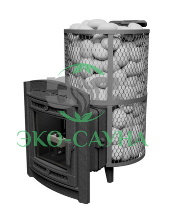 Печь банная «Атмосфера L» сетка нержавейка с газовой горелкой