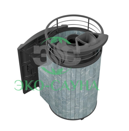 Печь банная «Атмосфера L» Талькохлорит ЛАМЕЛЬ+СЕТКА С ТОННЕЛЕМ