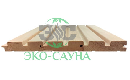 Вагонка Реечная из Лиственницы 25х90мм сорт В