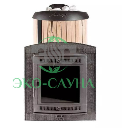 Банная печь "Атмосфера L" в ламелях "Окаменевшее дерево" наборный до 24 м?