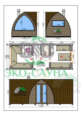 Баня викинг роял 6м 