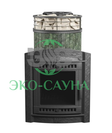 Печь банная «Атмосфера L» Змеевик ЛАМЕЛЬ+СЕТКА С ТОННЕЛЕМ