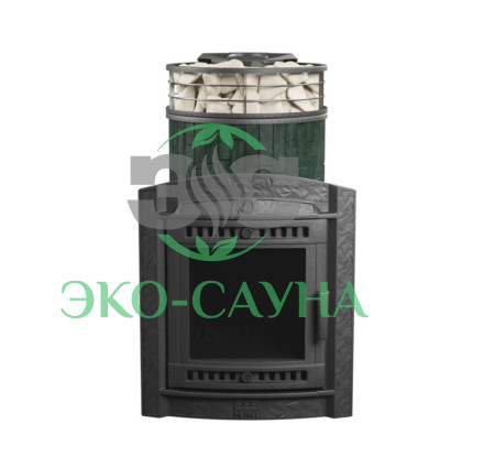 Печь банная «Атмосфера L» Верде Гватемала ЛАМЕЛЬ+СЕТКА С ТОННЕЛЕМ