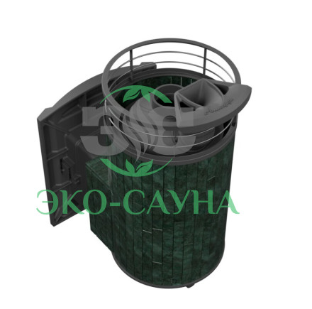 Печь банная «Атмосфера L» Верде Гватемала ЛАМЕЛЬ+СЕТКА С ТОННЕЛЕМ