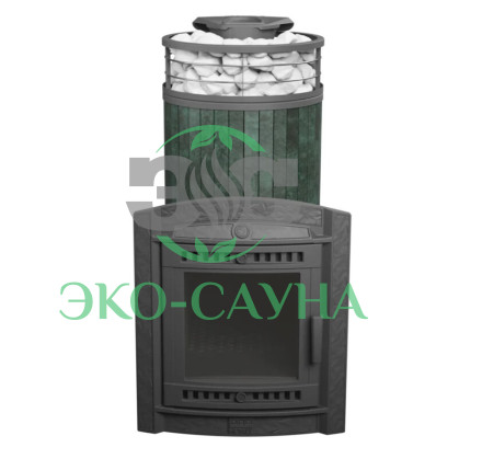 Печь банная «Атмосфера XL» Верде Гватемала ЛАМЕЛЬ+СЕТКА С ТОННЕЛЕМ