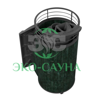 Печь банная «Атмосфера XL» Верде Гватемала ЛАМЕЛЬ+СЕТКА С ТОННЕЛЕМ