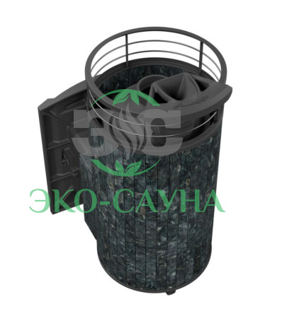 Печь банная «Атмосфера XL» Пироксенит ЛАМЕЛЬ+СЕТКА С ТОННЕЛЕМ