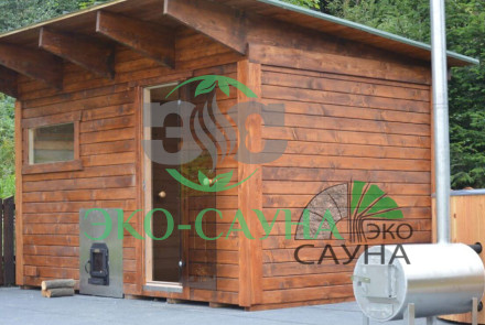 Мобильная баня стандарт 4м x 2,50м  