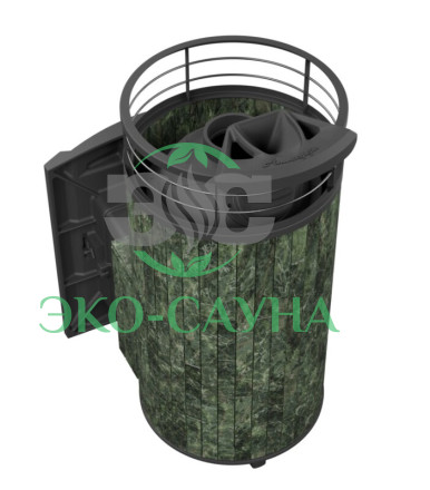 Печь банная «Атмосфера XL» Змеевик ЛАМЕЛЬ+СЕТКА С ТОННЕЛЕМ