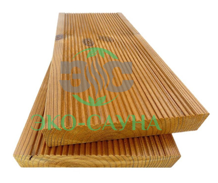 Террасная доска из Термо-Сосны 26х140мм сорт АБ