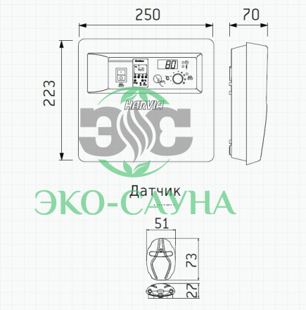 Harvia Пульт управления C150400 3-17kW 12ч
