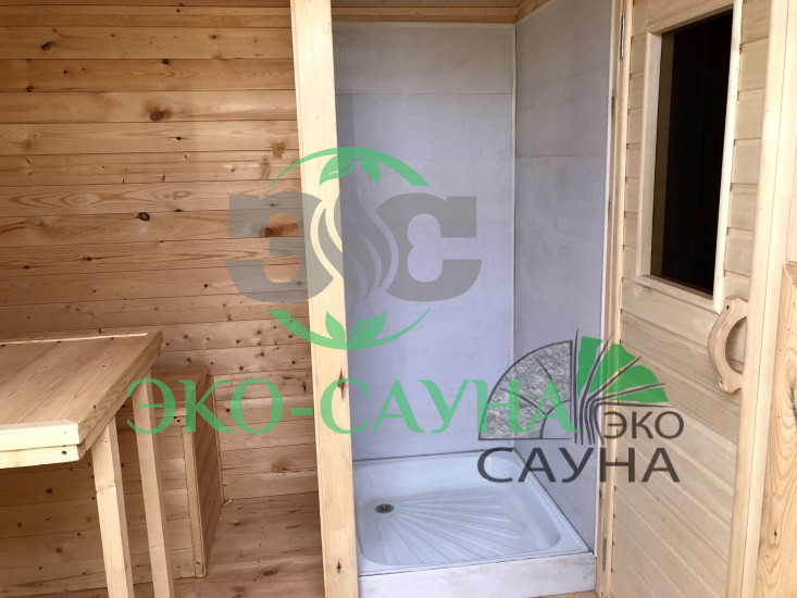 Мобильная баня стандарт 5м x 2,40м