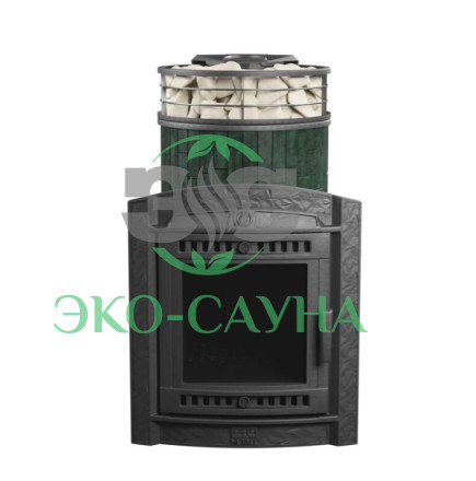 Печь банная «Атмосфера L» Верде Гватемала ЛАМЕЛЬ+СЕТКА