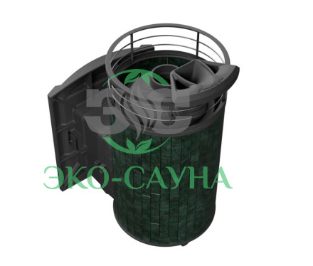 Печь банная «Атмосфера L» Верде Гватемала ЛАМЕЛЬ+СЕТКА