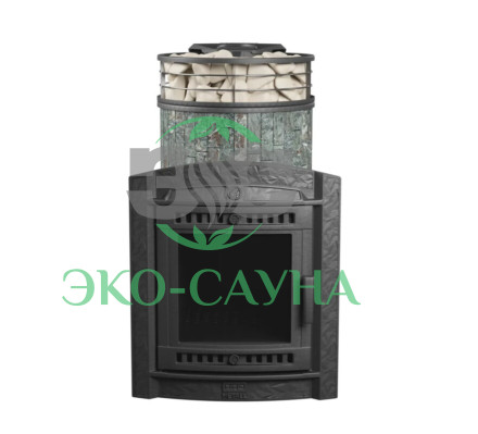 Печь банная «Атмосфера L» Жадеит ЛАМЕЛЬ+СЕТКА