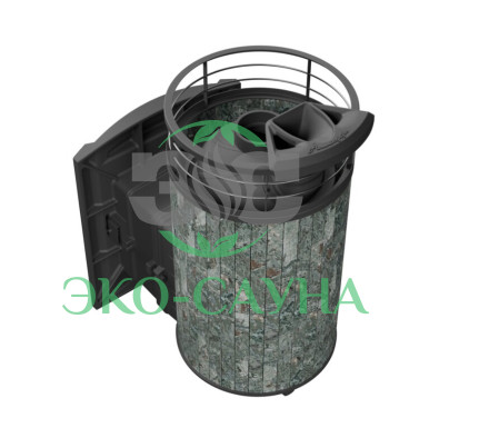 Печь банная «Атмосфера L» Жадеит ЛАМЕЛЬ+СЕТКА