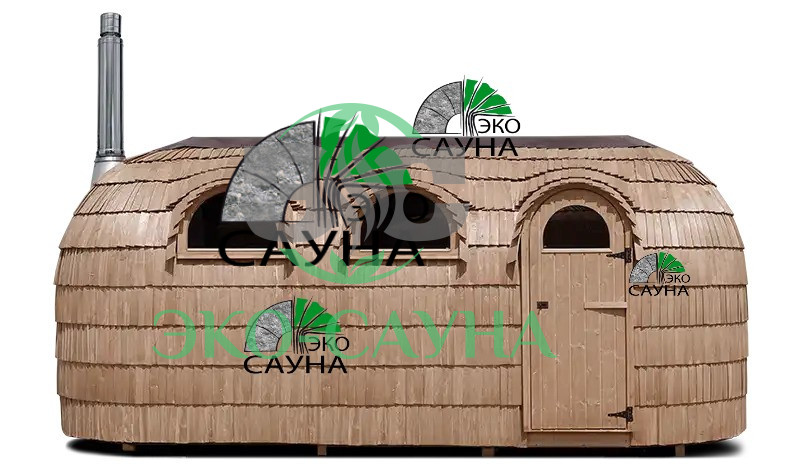 Баня викинг  корабль дранка из лиственницы 6м x 2.40м