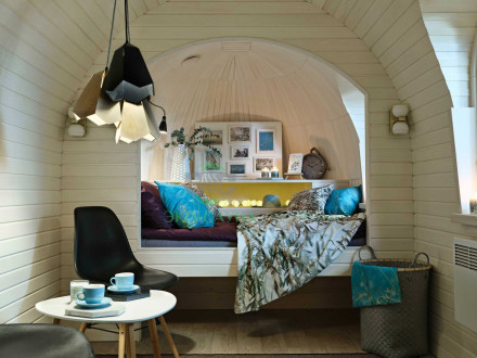 Кемпинговые домик корабль 8м x 2.40м