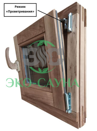 Окно из Термо-Ольхи "DeLuxe"