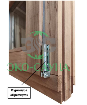 Окно из Термо-Ольхи "DeLuxe"