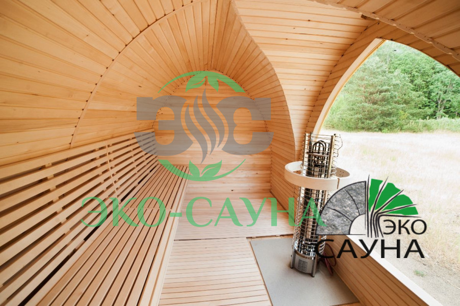 Баня викинг внутри липа панорамное окно