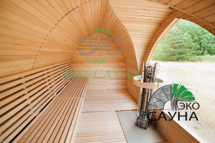 Баня викинг внутри липа панорамное окно 