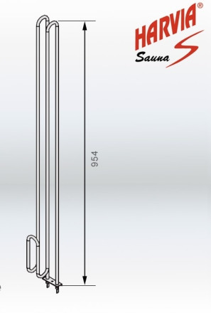 Harvia ТЭН для электрокаменки Kivi PI70 2300W/230V артикул ZRH-247