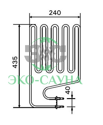 Harvia ТЭН для электрокаменки Club K11G Club K11GS ZSP-240