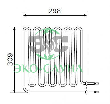 Harvia ТЭН для электрокаменки Vega BC90(E) 3000W/230V артикул ZSB-229