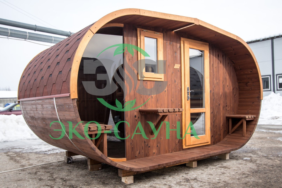 Овальная баня бочка функо 4м