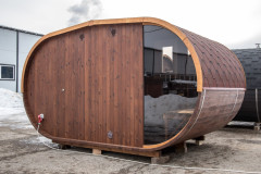 Овальная баня бочка функо 4м