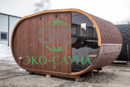 Овальная баня бочка функо 4м