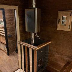 Баня куб панорама 6м 