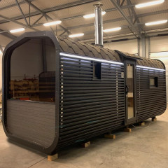 Баня куб панорама 6м 