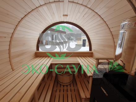 Баня бочка класса люкс  4м 