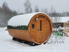 Баня бочка класса люкс 4м