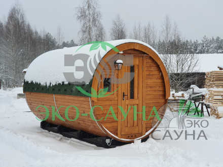 Баня бочка класса люкс  4м 