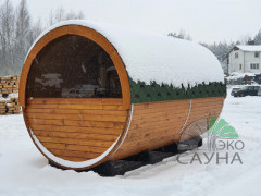 Баня бочка класса люкс 4м