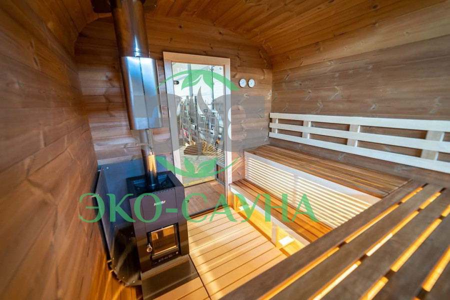 Баня куб панорама 4м  