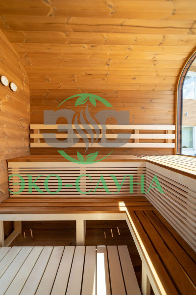 Баня куб панорама 4м  