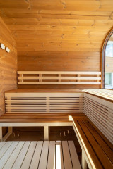 Баня куб панорама 4м  