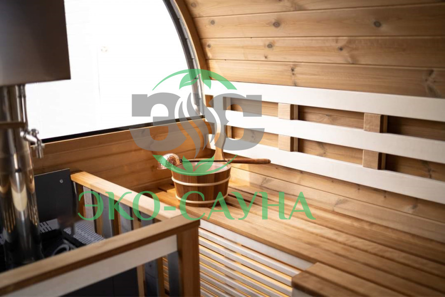 Баня бочка панорама  6м x 2.30м