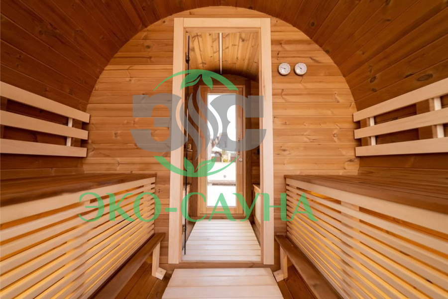 Баня бочка панорама  6м x 2.30м