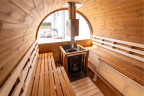 Баня бочка панорама  6м x 2.30м